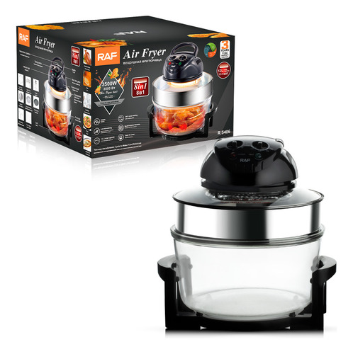 Freidora De Aire Horno Conveccion 17 Litros 8 En 1 3500w Raf