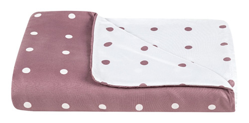 Capa Duvet Edredom King Dupla Face Petit Poá - 1 Peça Cor Rose