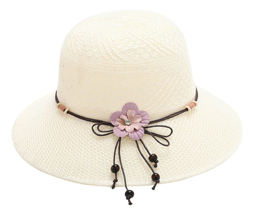 Sombrero Plegable A La Moda Para Mujer, Color Bowknot Bonnet
