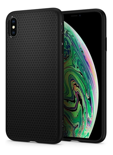 Combo Estuche Vidrio Spigen Liquid Air iPhone XS Max