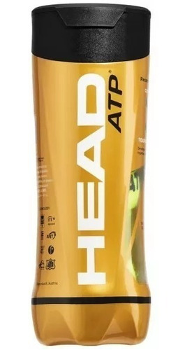 Tubo De Pelotas De Tenis Head Atp Gold X 3 Balls