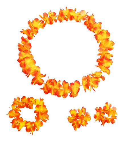 Collar Con Flores Hawaianas, Diadema, Guirnalda, Boda