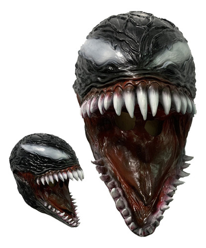 Máscara De Cabeza De Venom For Halloween, Disfraz De Cospla
