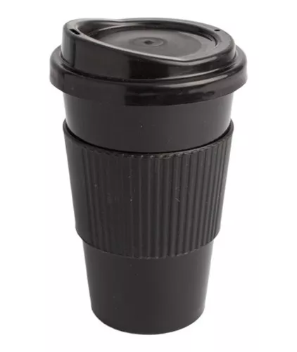 Taza Stanley Camp Mug 354ml Black 1,5 Hs Calor 3 Hs Frio Ori Color Negro