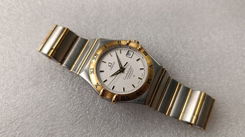 Reloj Omega Constellation 1202.30.00 Automatic, Zafiro, Oro Plateado Dorado Blanco (Usado)
