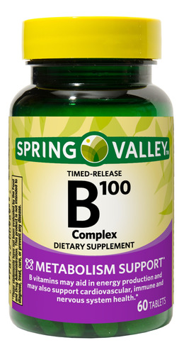Complejo B B100 60 Tabletas Spring Valley