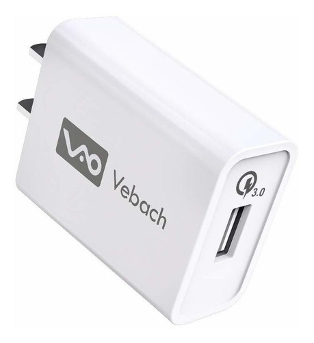 Vebach - Cargador De Pared Usb Con Un Solo Puerto, Certific.