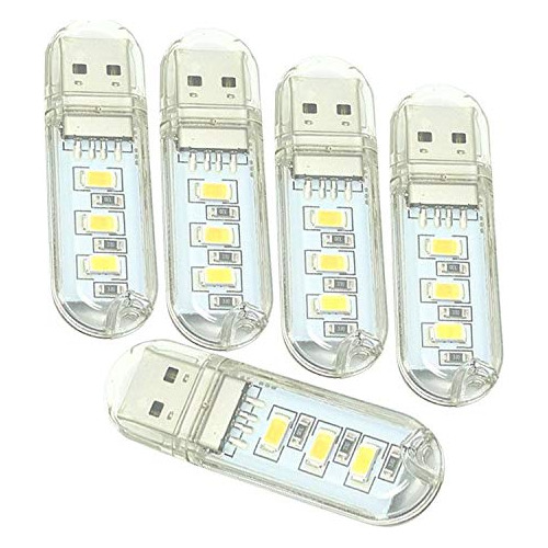 Luz De Lectura Usb Mini Portátil Led, Luz Nocturna Usb...