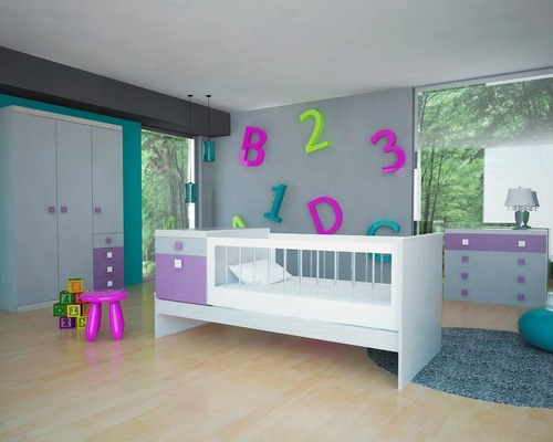 Ropero Placard 3 Puertas Nature Infantil Melamina Colores