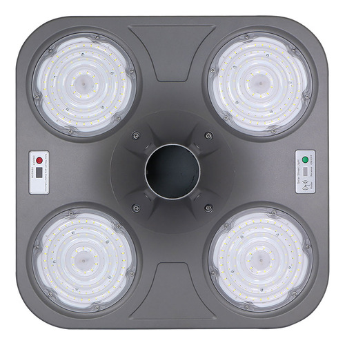 Luminaria Led Solar Punta Poste Con Panel Policristalino 3500lm Abs Blanco Frío 6500k Asl-009 Artlite
