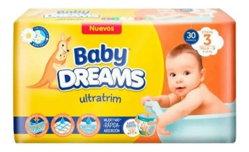 Pañales Desechables Baby Dreams Talla G Bulto De 8 Paquetes 