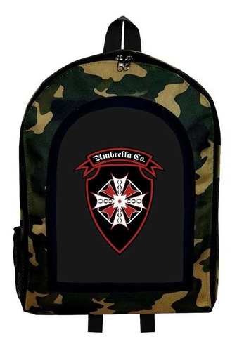 Mochila Camuflada Residen Evil Modelo 34