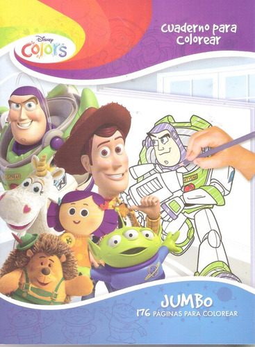 Toy Story Libro Colorear Jumbo Iluminar Preescolar