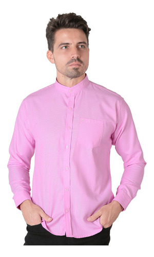 Camisa Casual Hombre Rosa Stfashion 50504620