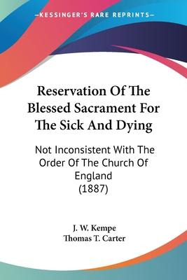 Libro Reservation Of The Blessed Sacrament For The Sick A...