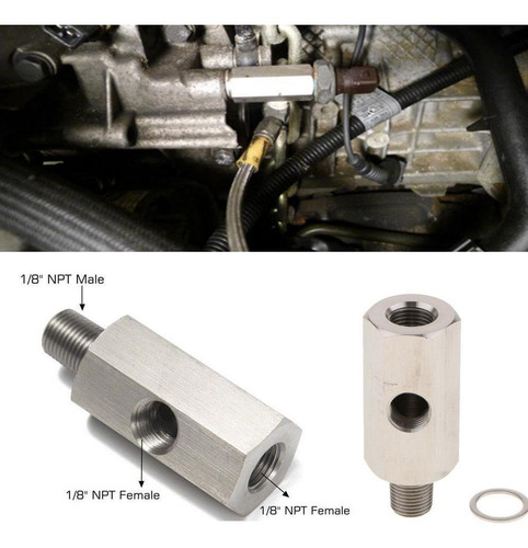 Adaptador De Sensor De Bspt De Carro 1/8\'\' Peça Npt