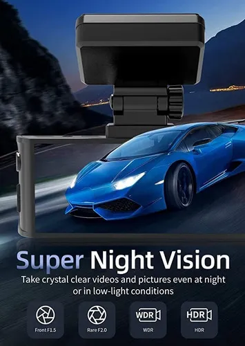Redtiger 4k Dual Dash Cam Incorporado Wifi Gps Frontal 4k