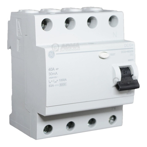 Disyuntor Tetrapolar 40amp 2x40 30ma General Electric By Abb