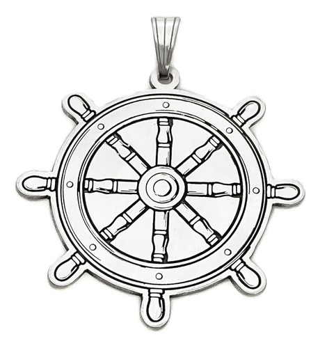 Dije Timón Barco Plata 925