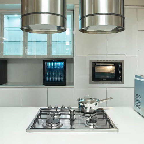 Coifa Ilha Redonda Quartzo 35 Cm Inox 220v Suggar Tp3522ix