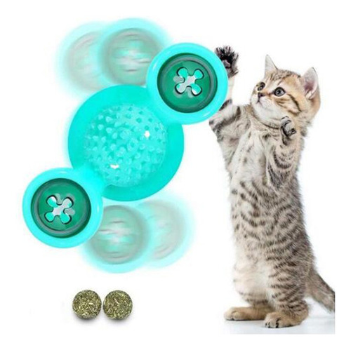 Py Gato De Juguete Giratorio Con Luz Y Gato Gato Jugando