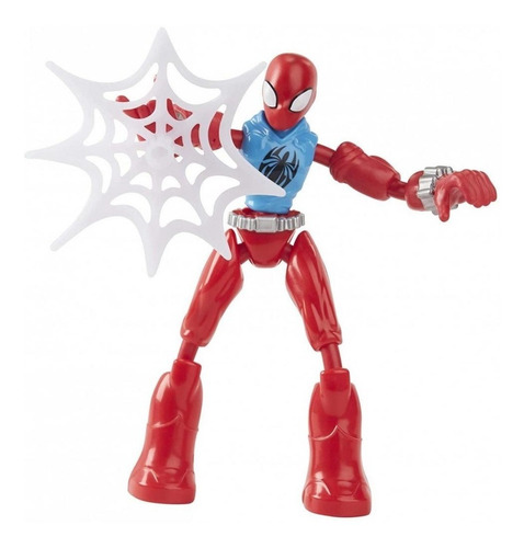 Boneco Marvel Homem Aranha Bend And Flex Aranha Escarlate