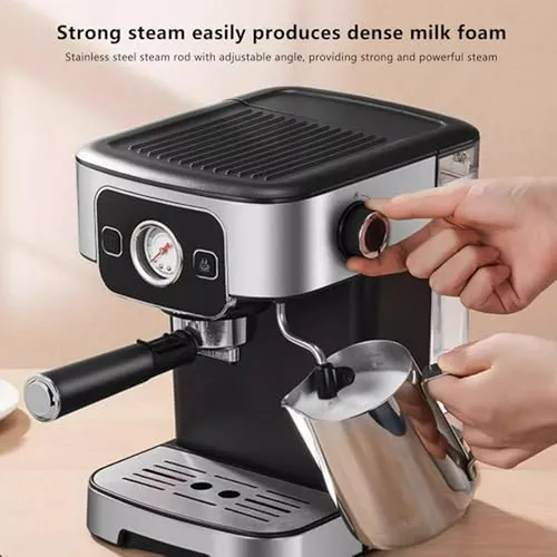 Máquina Automática De Vapor 1 8l Para Espumar Leche Capuccin