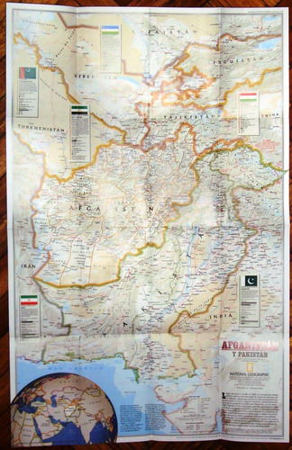 Mapa Nat Geo Afganistan Pakistan Tierra En Crisis Talibanes