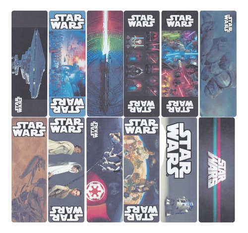 Pack 12 Separadores Para Libros Colección Star Wars Multicolor Star Wars 3