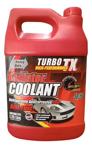 Refrigerante Anticorrosivo Rojo High-performance Turbo Tx 3.