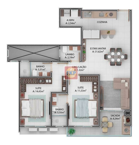 Imagem 19 de 30 de Apartamento 2 Suítes Para Venda Ingleses Do Rio Vermelho Florianópolis/sc - Ap0525
