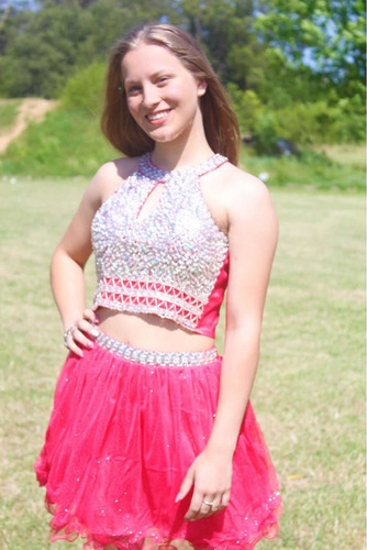 Vestido Quinceañera 15años Cumpleaños Xv Coral Rosado Fiesta