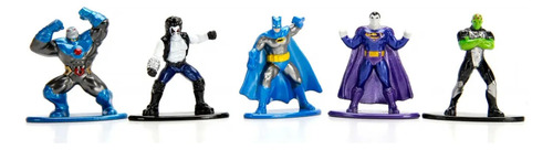 5 Nano Metalfigs Dc:bizarro, Darseic, Lobo, Brainiac, Batman