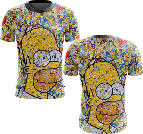 Camisa Camiseta Os Simpsons Desenhos Trajes Arte