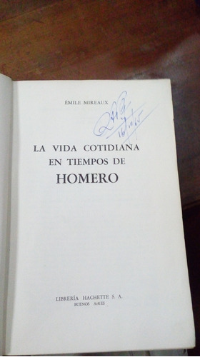 Libro La Vida Cotidiana En Los Tiempos De Homero