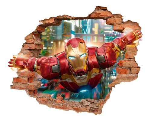 Decoración En Vinil Avengers Iron Man Sticker Ironman