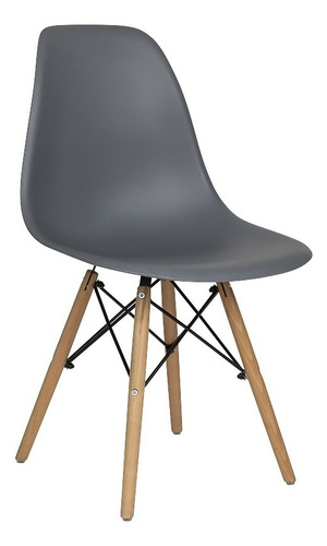 Silla Holly Estilo Eames Para Comedor Estructura De La Silla Gris