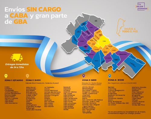 Imagen 7 de 9 de Base Sommier Box Somier Cama 1 Plaza 2 Cajones Entrega S/c*