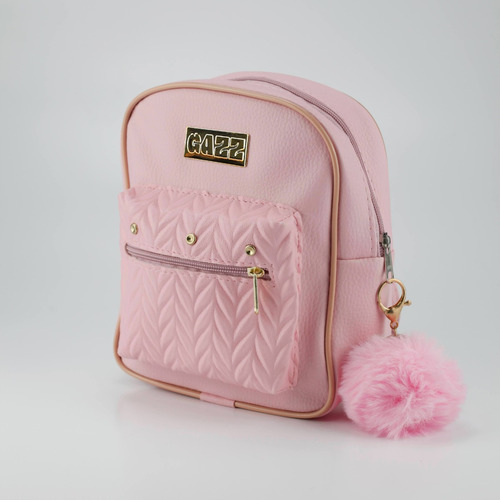 Mochilinha De Costas Mini Feminina Pequena Bolsa Modinha Cor Rosa Bebê