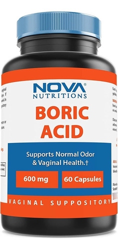 Acido Borico Supositorios 600 Mg X 60 Original Eeuu