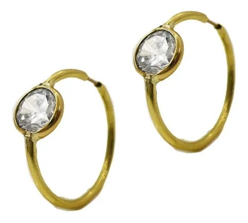 Argollas de oro con piedras hotsell