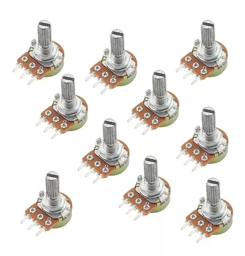 Potenciometro 3 Pines Eje de 20mm WH148 - UNIT Electronics