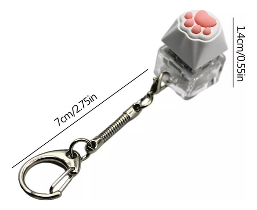 Para New Fidget De Teclas Llavero De Silicona Suave Con