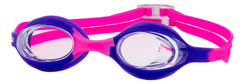 Kit De Natação Infantil Vollo Óculos Giant Dolphin E Touca De Silicone Rosa
