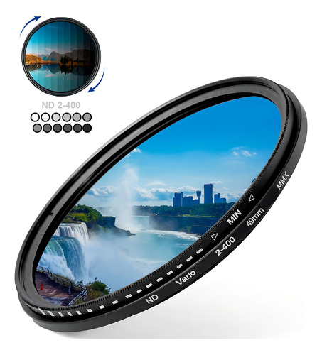 Filtro Nd Variavel Densidade Neutra Greika 49mm 2 A 400