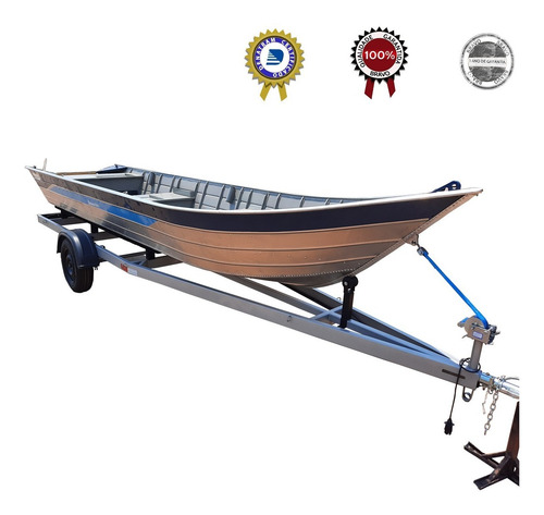 Carretinha Reboque P/ Barco De Aluminio 6 Metros 500 Kg