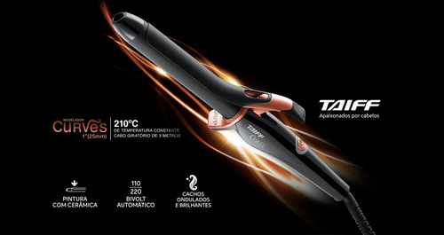 Cachos Definidos Com Taiff Curves 1 Preto E Bivolt