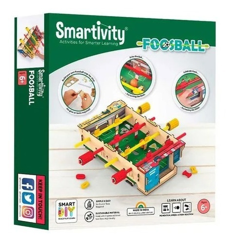 Puzzle 3d Funcional Smartivity Foosall 124 Pcs - Diy