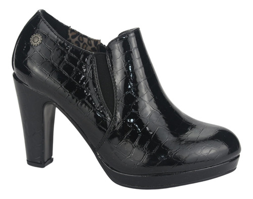 Zapato Chalada Mujer Plataform25 Negro Casual