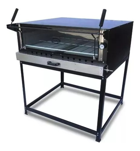 Forno De Pizza Industrial A Gás Com 2 Pedra Refratária 80x60 BAIXA PRESSÃO - Botijão